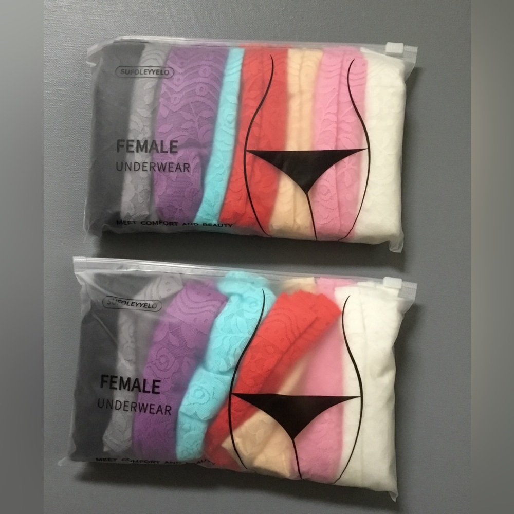 Women's Lace Underwear Boys Cheeky - Multicolor